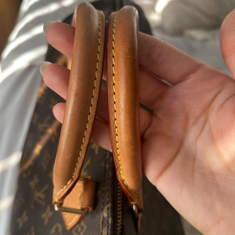 Louis Vuitton Brown Duffel Bag Speedy 35 - Picture 6 of 17